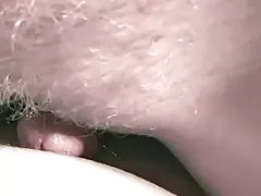 Tease hairy blond pussy